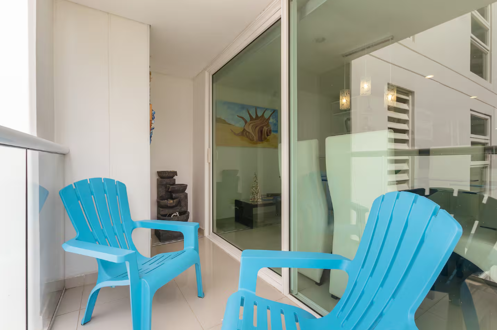 Balcón con vista al mar