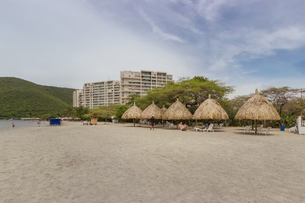 Vista de la playa desde el edificio